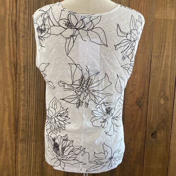 Brende Women’s Blouse Floral White & Black - Picture 6 of 8